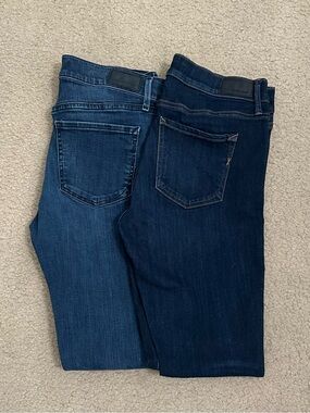 Set of 2 Express Jeans - Classic Dark & Medium Wash Denim Jeans